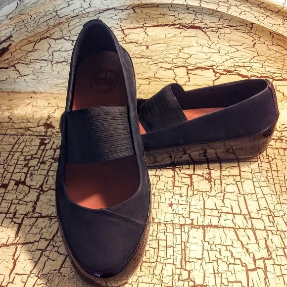 Fitflop Shoes - Fitflop Mary Jane Black Flats Size 9M